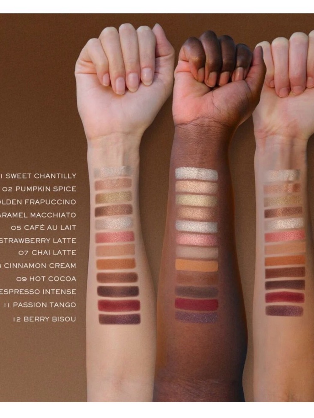 Lancome Sheila Daley Idole Cafe Crush Coffee 12 Eyeshadows Palette & Mirror New - Picture 6 of 10